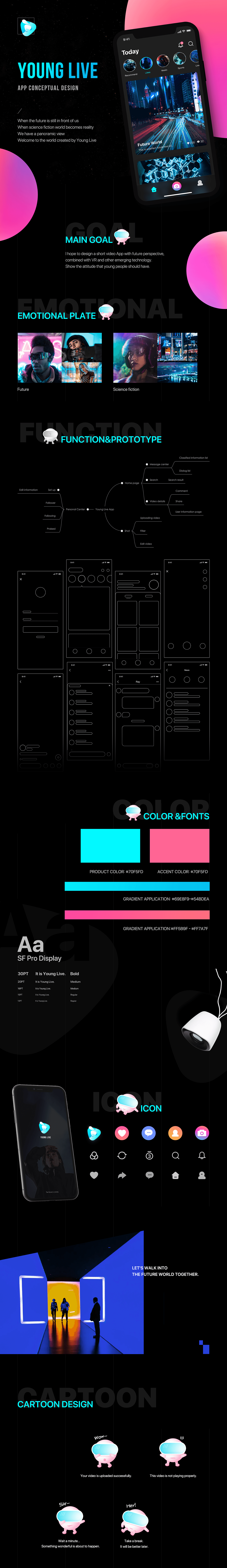 Young Live App Conceptual Design（图ZMTM1MTgyNzI4） - APP界面 - 站酷设计师PoppinYoung原创素材 - 站酷ZCOOL
