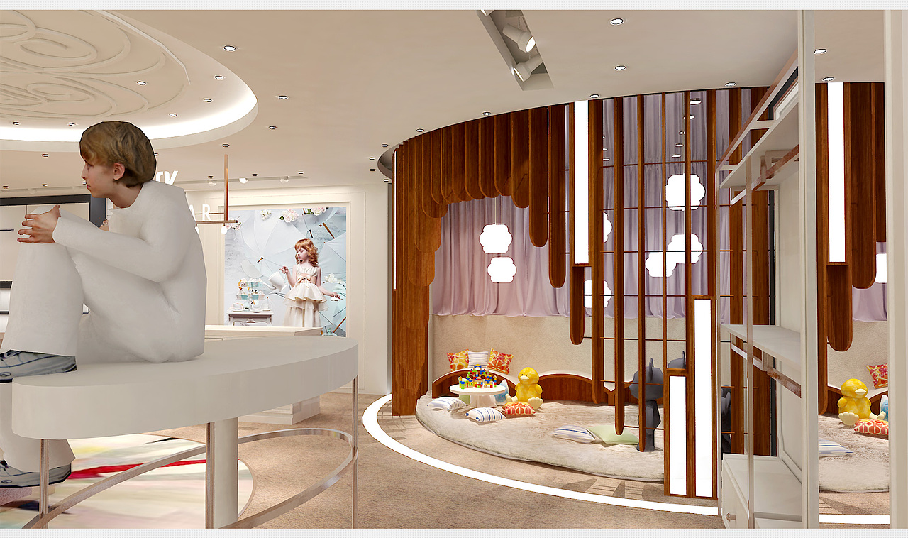 童装店（图ZNjMwMTMzMTY=） - 家装设计 - 站酷设计师Hilery展厅店面设原创素材 - 站酷ZCOOL