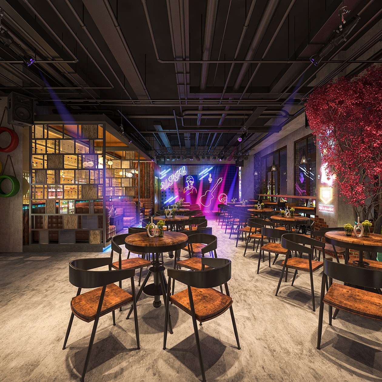 工装/酒吧（图ZMjQ3MzI0NDUy） - VR设计 - 站酷设计师糖糖丫2020原创素材 - 站酷ZCOOL