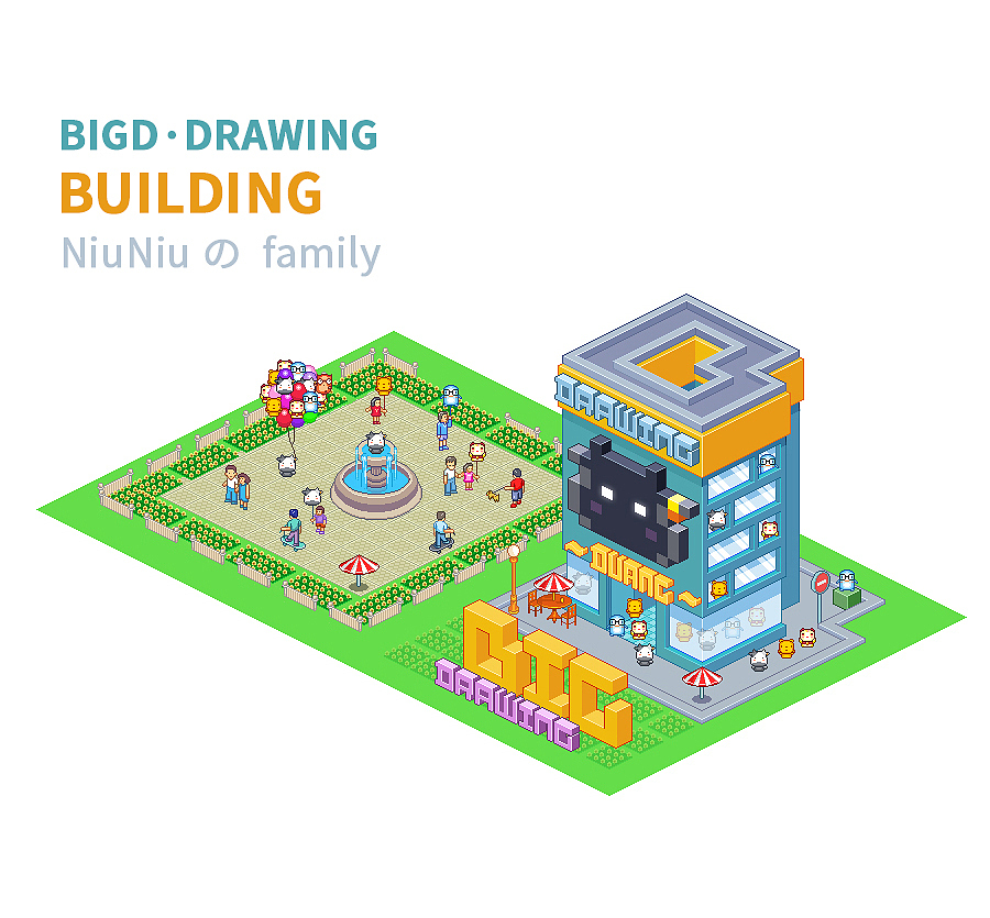 Bigd country for pixel（图ZNTMyODg2MjA=） - 商业插画 - 站酷设计师张小碗儿原创素材 - 站酷ZCOOL