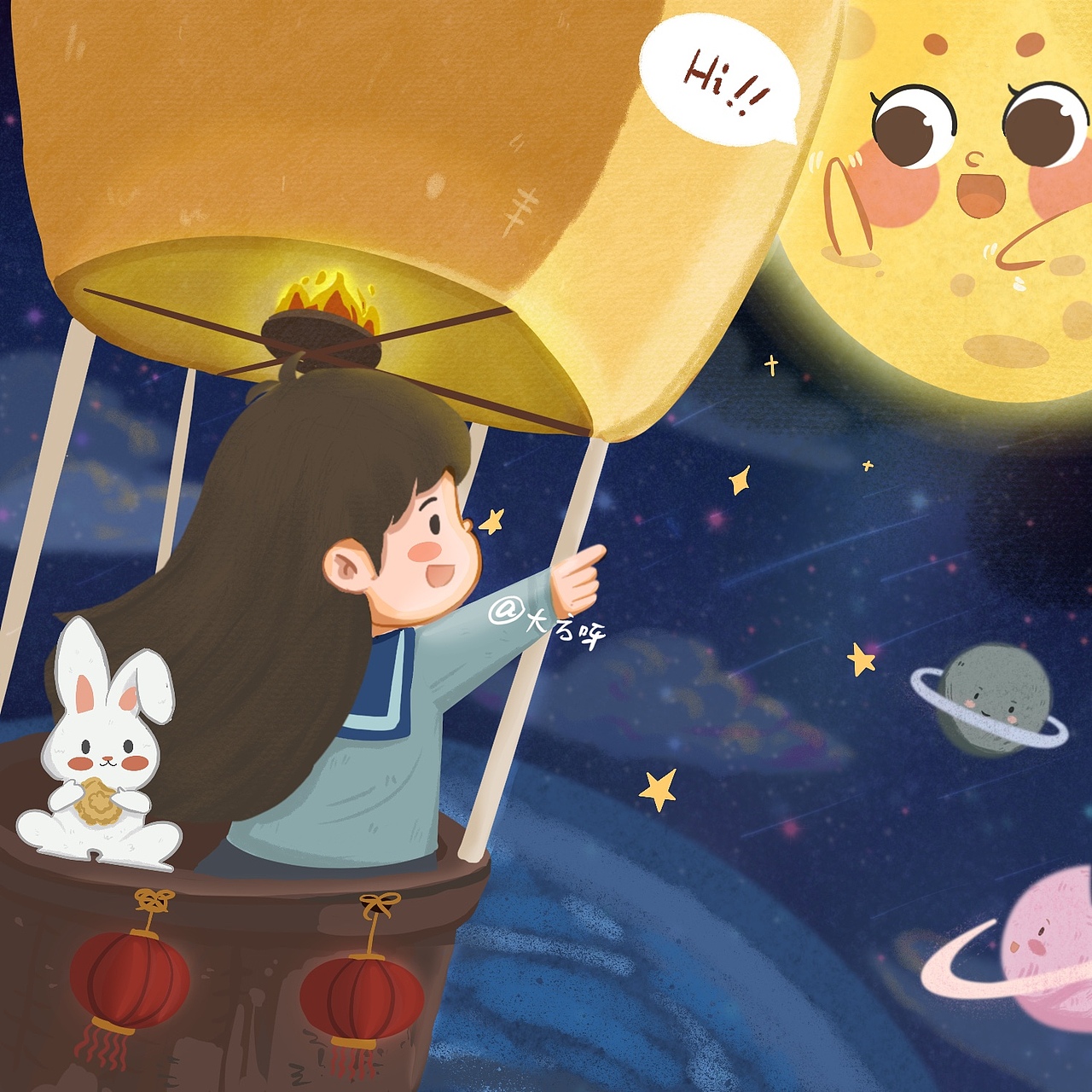 一起看看月亮吧