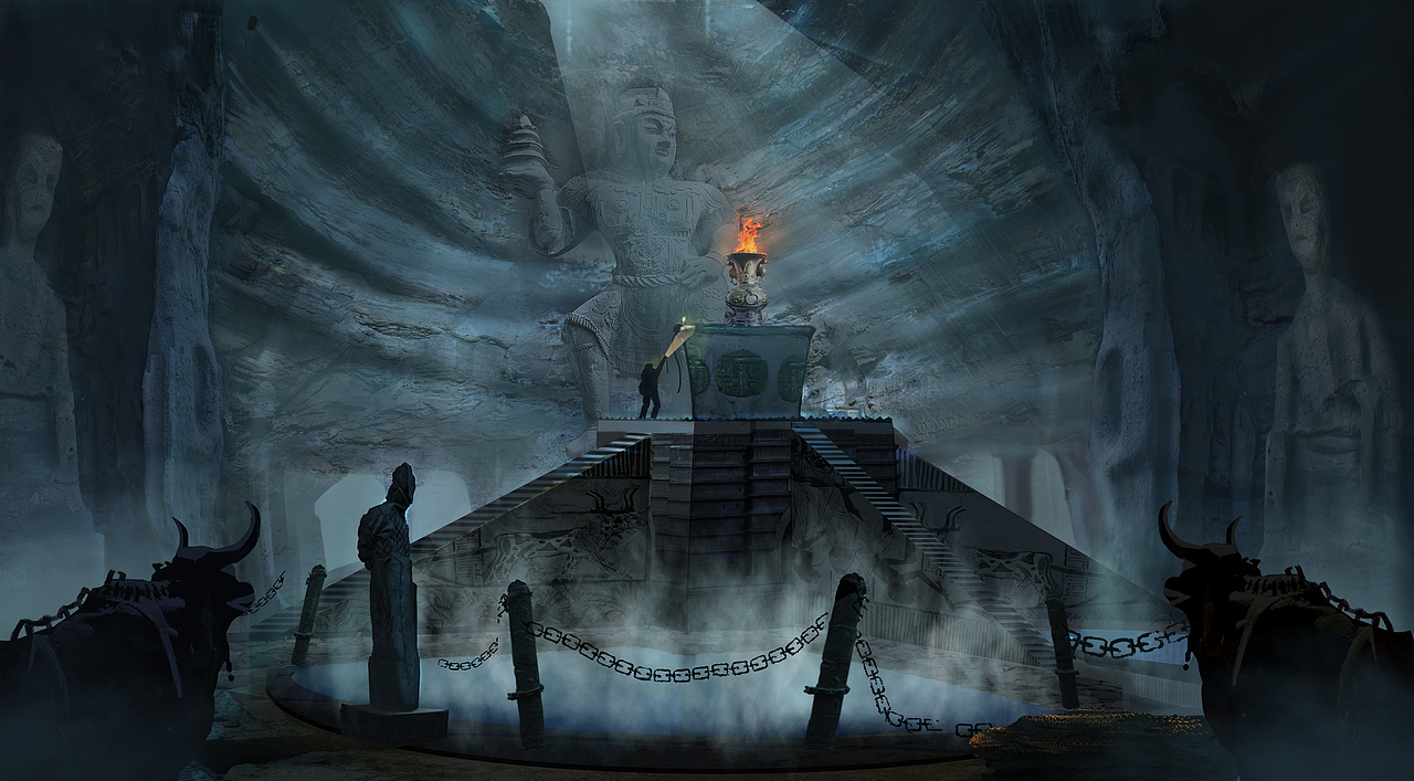 盗墓题材场景概念设计