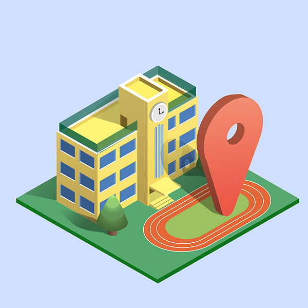 离轴图标(学校)练习ps做的