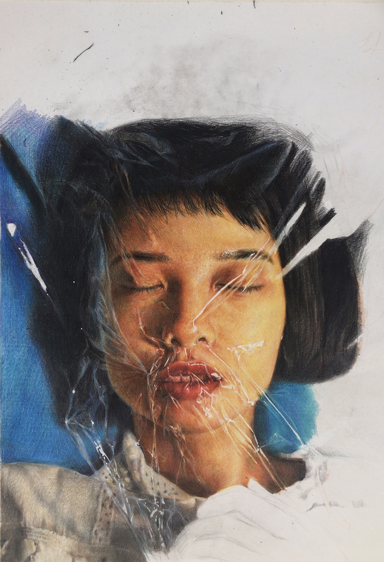 彩铅人物素描绘画过程（图ZMTg1OTU1ODk2） - 绘画 - 站酷设计师形不准小能手原创素材 - 站酷ZCOOL