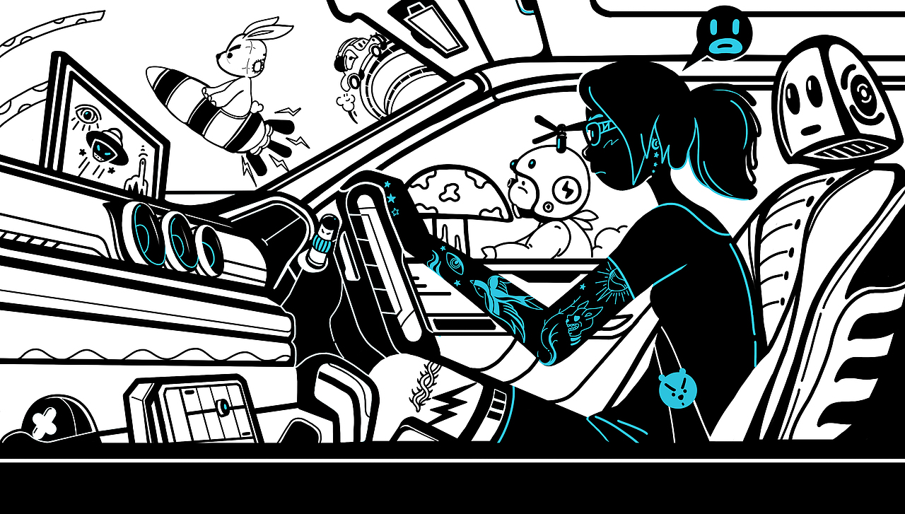 迷路女司机的视界👀（图ZMjU2NzI5NDg4） - 创作习作 - 站酷设计师图趴趴原创素材 - 站酷ZCOOL