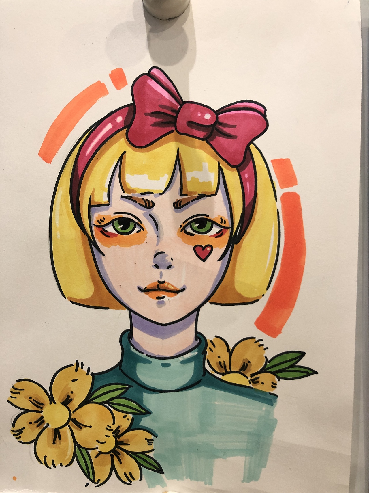 马克笔人像画|插画|创作习作|千岛姨 - 原创作品 - 站酷 (zcool)