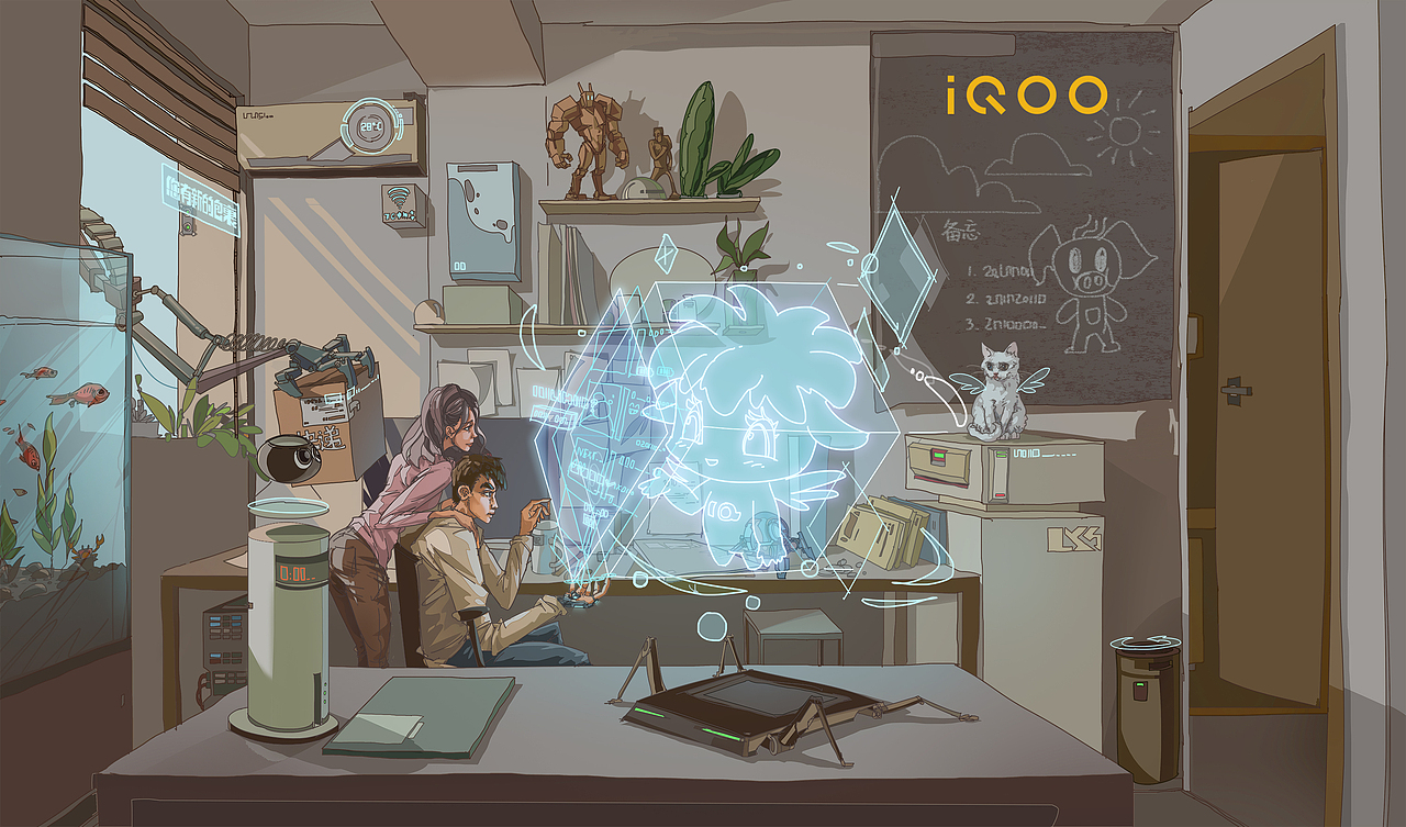 iQOO未来科幻机(图ZMjAxMzc3NTA0) - 概念设定 - 站酷设计师咯咯新生原创素材 - 站酷ZCOOL