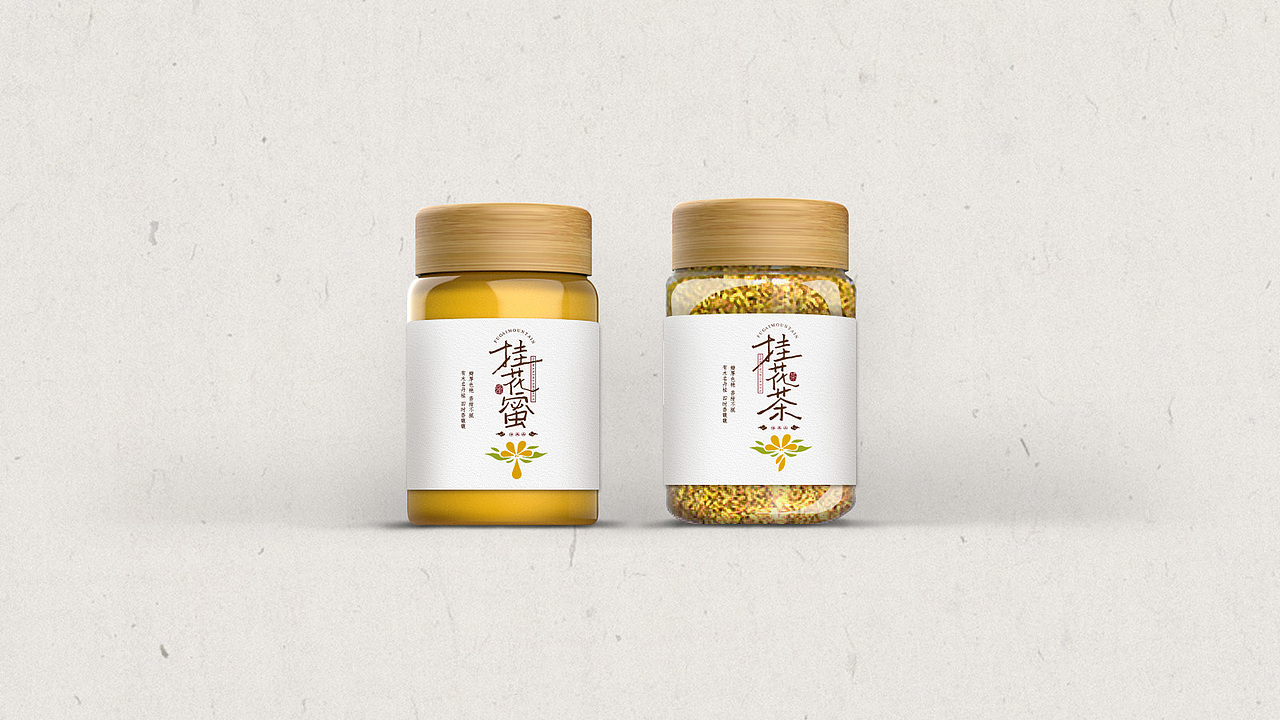 桂花茶/蜜包装设计（图ZMjE1NDQ0MDU2） - 商业插画 - 站酷设计师虎_TIGER原创素材 - 站酷ZCOOL