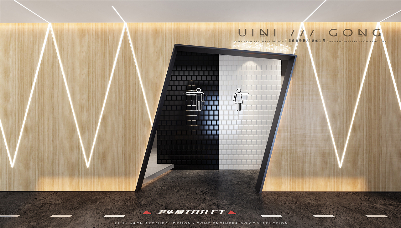 【由里建筑设计】广州威客健身房