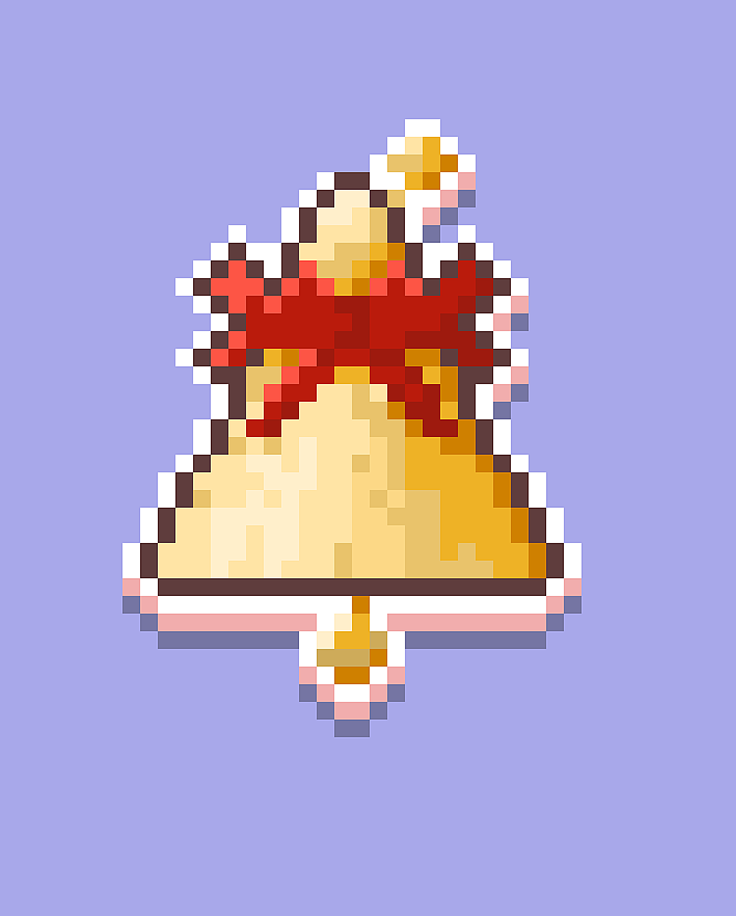 圣诞节像素风海报图标