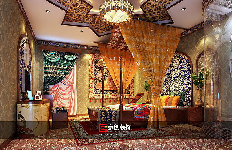 南阳酒店装修公司京创主题酒店房间装修效果图