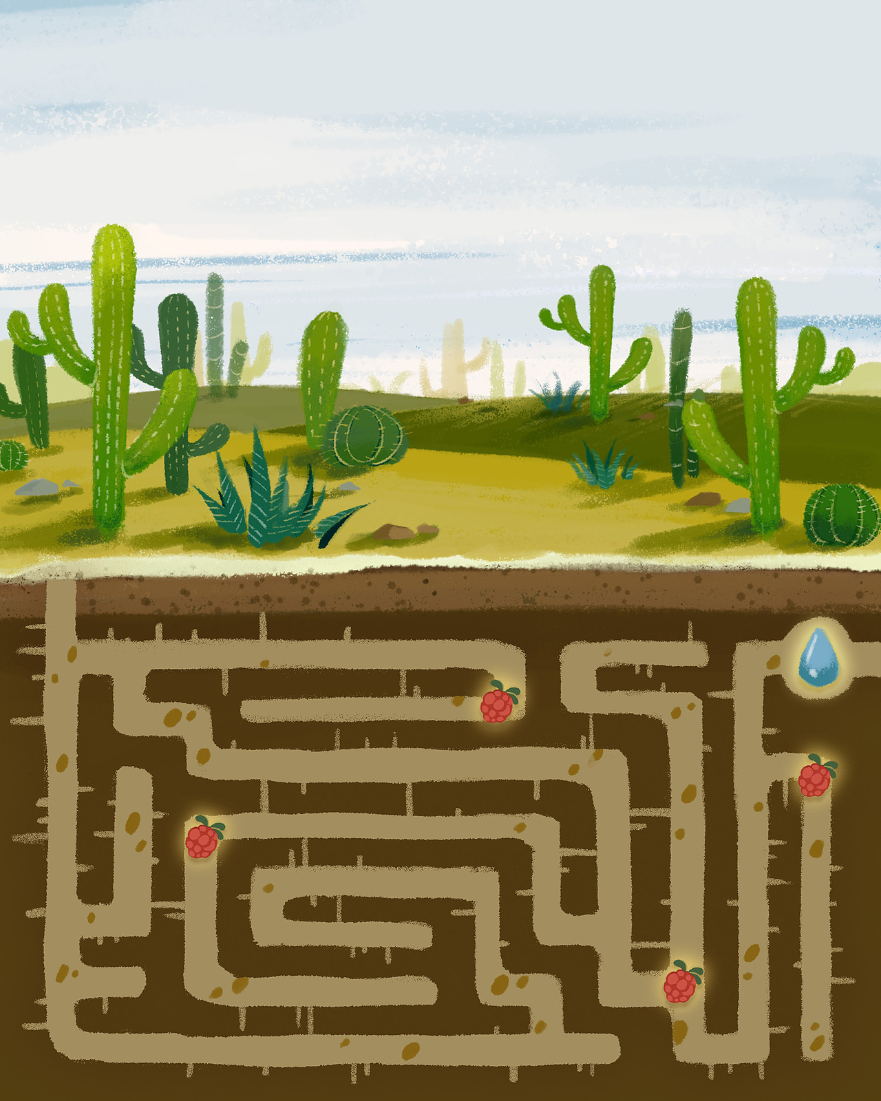 unity——小蚂蚁历险记(儿童向迷宫类游戏)|插画|游戏原画|流浪de艺娃