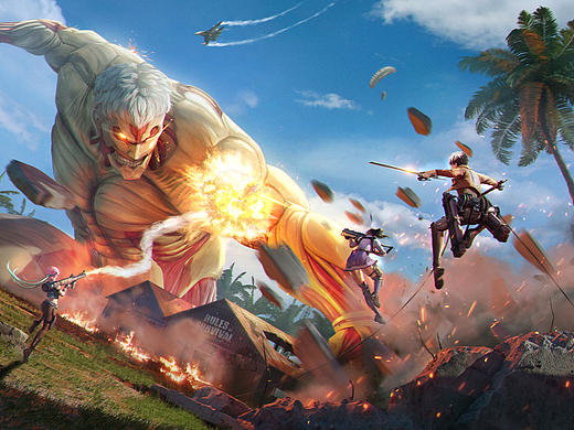 《Rules of Survival》联动  进击的巨人 界面插画