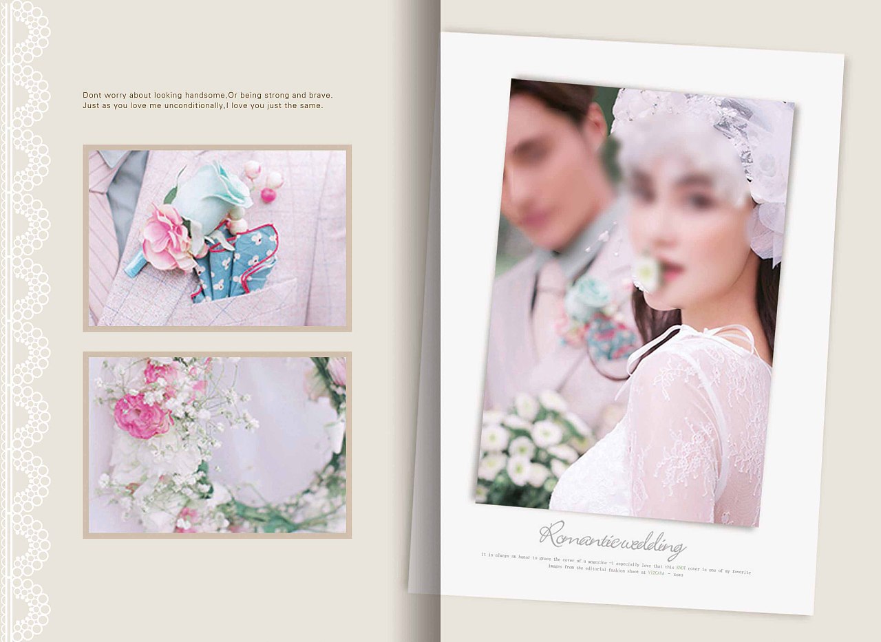 婚纱照相册设计模板_婚纱照相册排版设计(3)