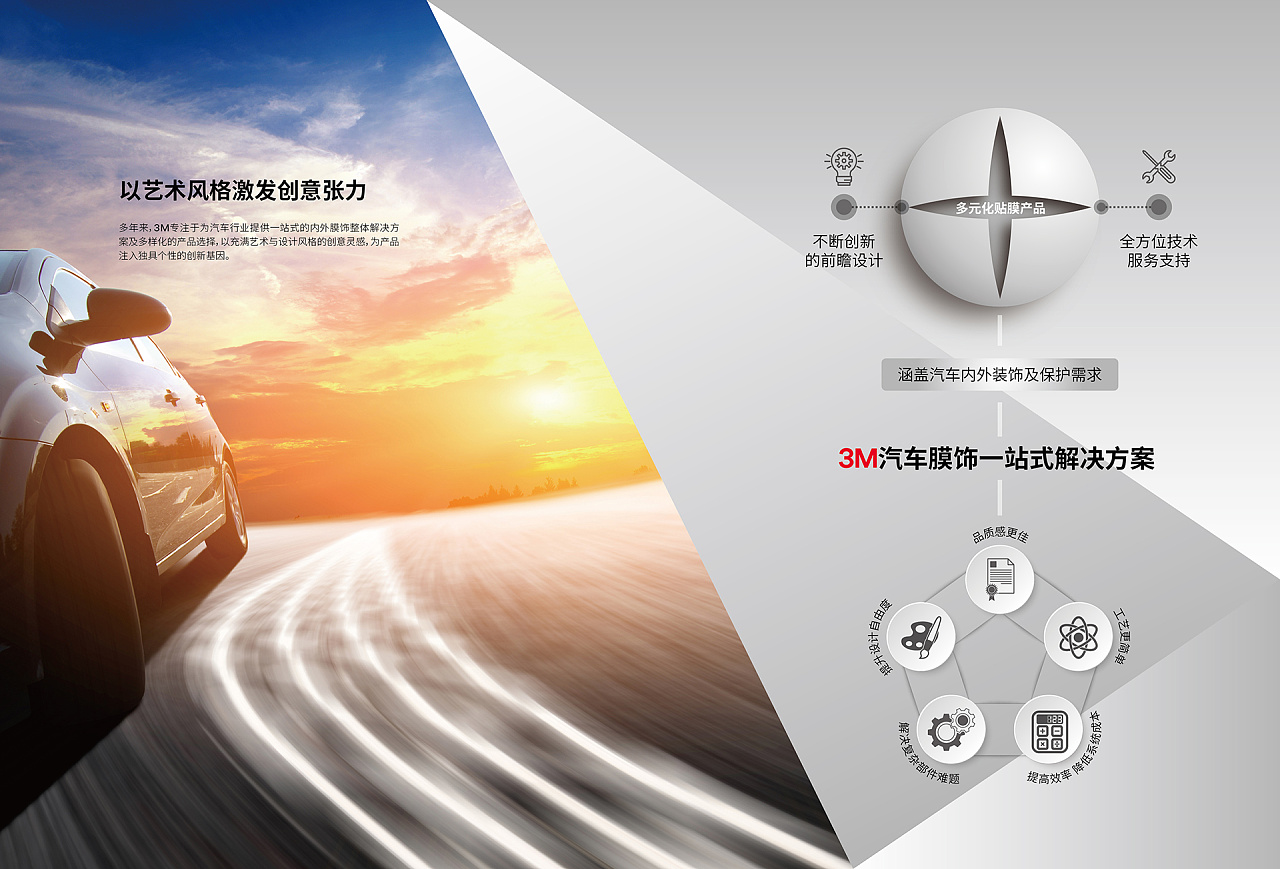 3m 汽车膜饰 画册设计