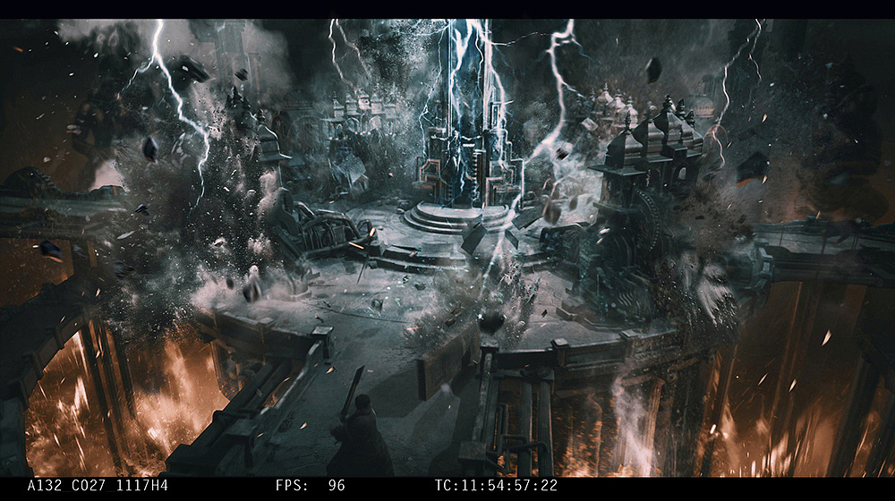 15年在电影盗墓笔记画的前期概念和后期气氛图