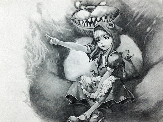 插画临摹【小红帽---安妮】