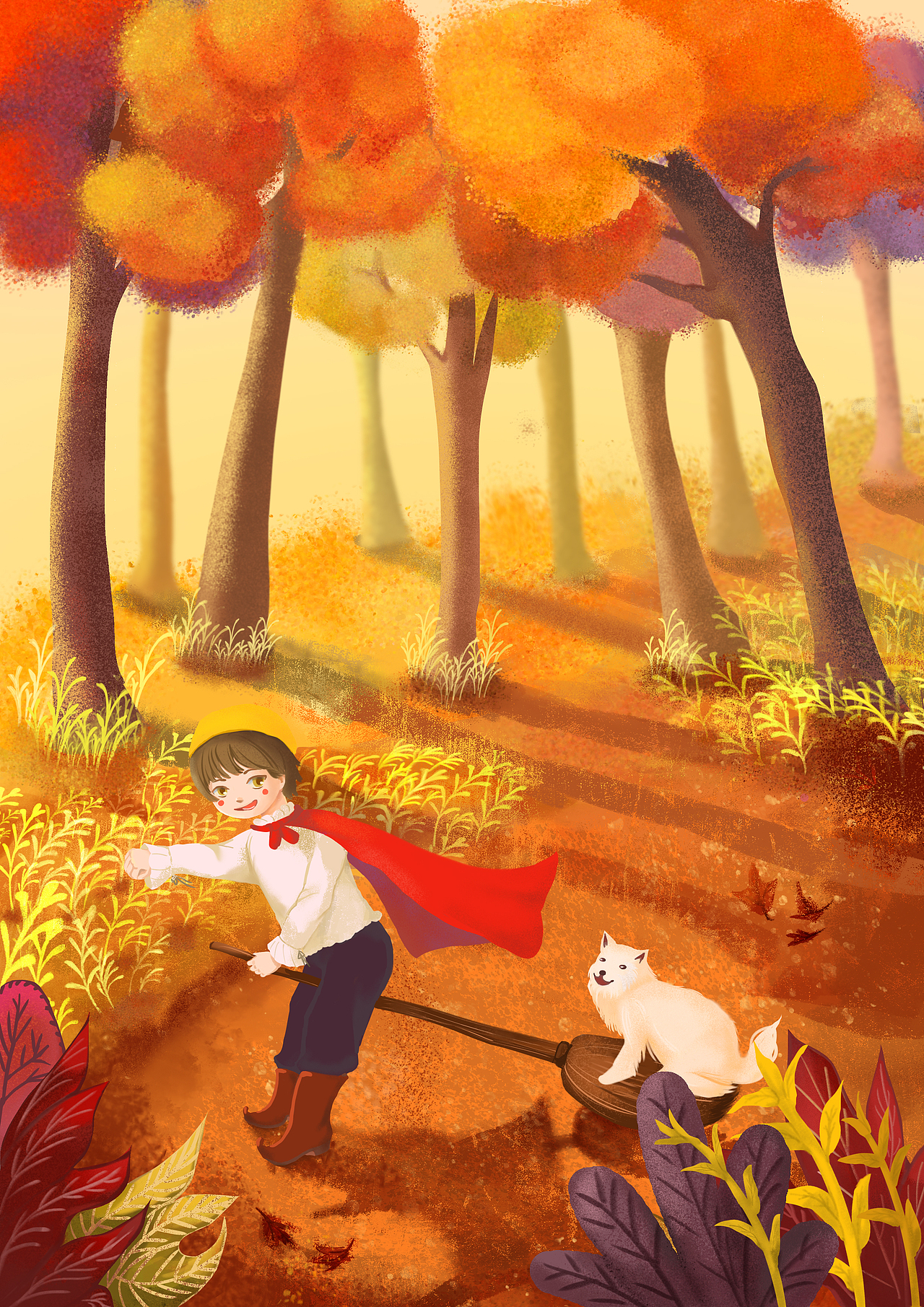 四季童趣(儿插)|插画|儿童插画|碧山留云_原创作品-站酷zcool