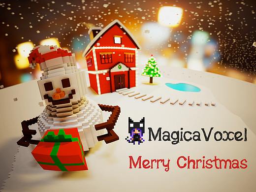 Merry Christmas-立体像素（个人主页-ZNTcxNzQ2NTI=） - 场景 - 站酷设计师HanJJJ原创素材 - 站酷ZCOOL