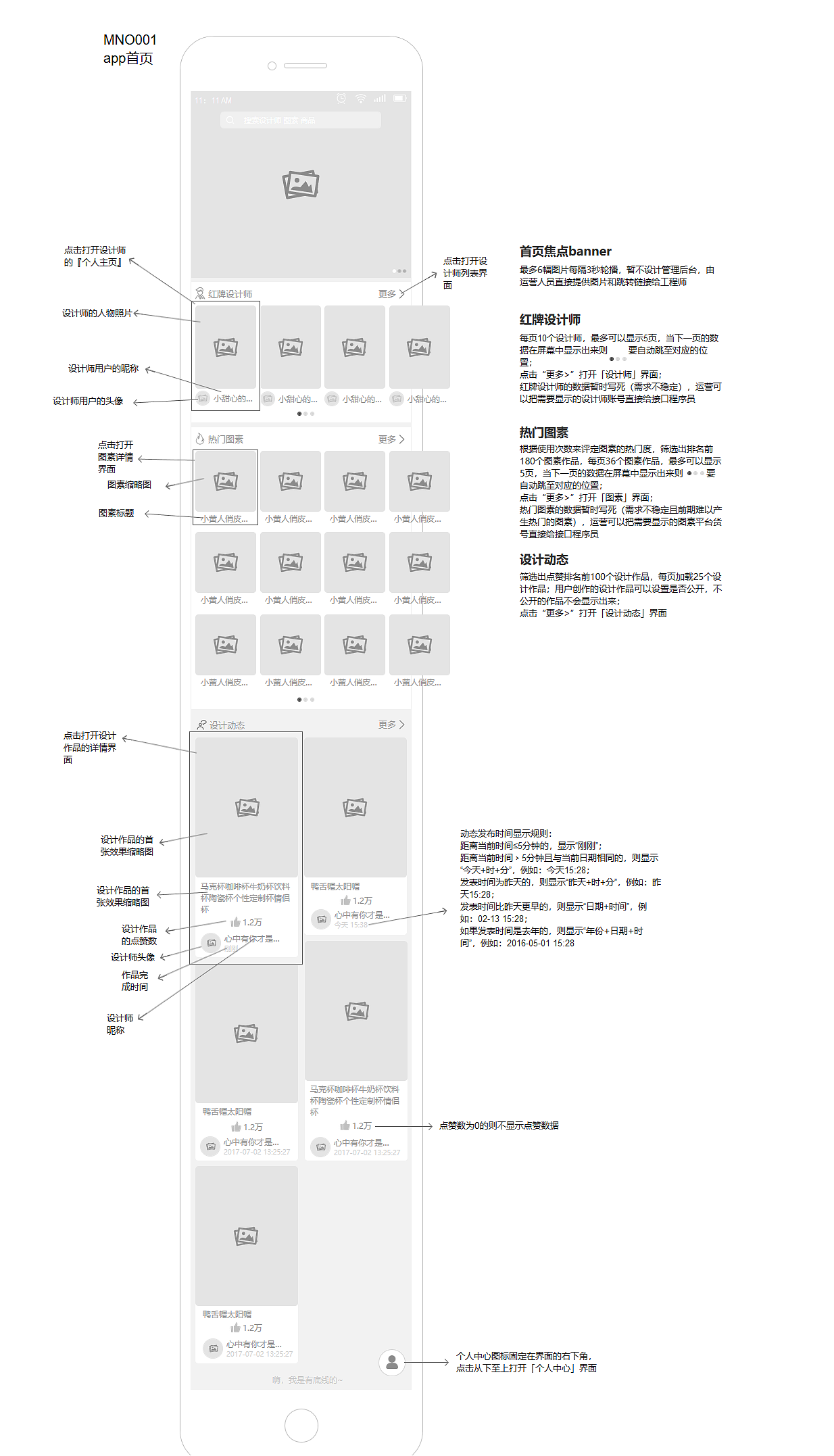 定制商城平台_手机端APP交互原型设计稿