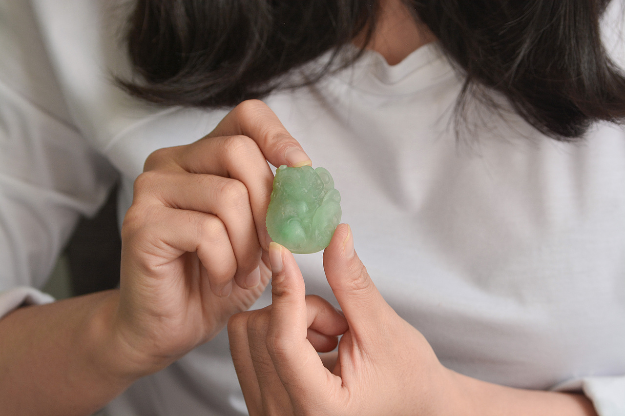 设计师作品|瑞兽翡翠吊坠