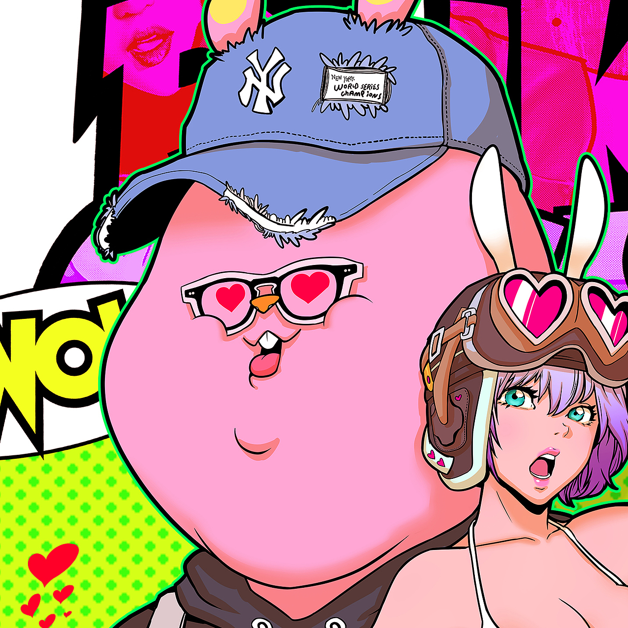 LECHEROUS RABBIT（图ZMjc0MDg5MzMy） - 新锐潮流插画 - 站酷设计师freebird原创素材 - 站酷ZCOOL