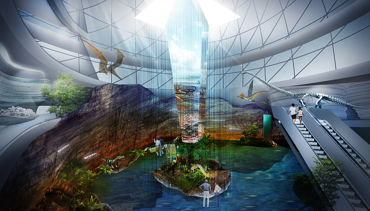 自贡恐龙探秘馆（图ZMjQyMjk3MDYw） - 其他空间 - 站酷设计师郝辰萌原创素材 - 站酷ZCOOL