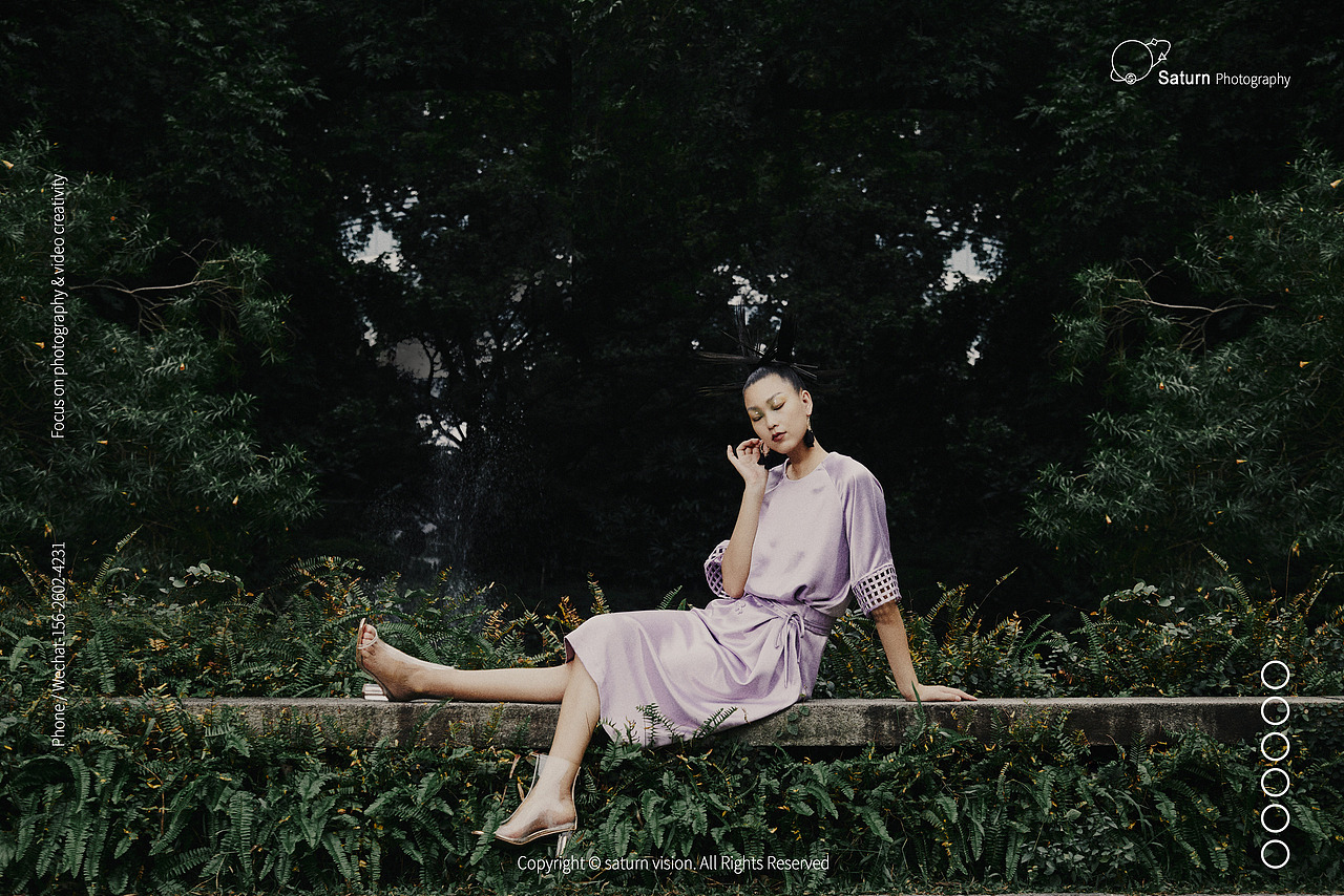 假石· 绿叶·水滴 - 新中式服装创作