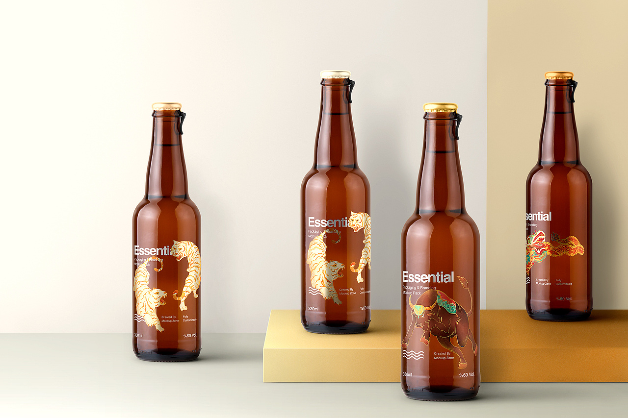 牛年虎年新春插画——虎虎生威