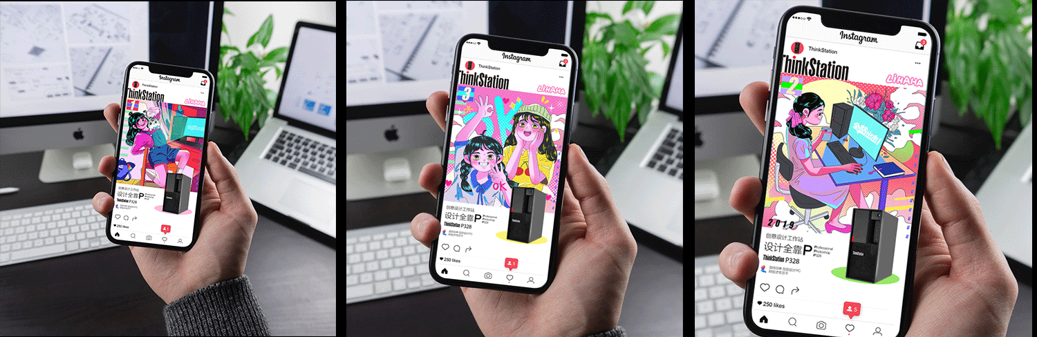 【多彩生活】【全站出击】联想P328工作站创意设计大赛（图ZMTg3NjE2OTI0） - 海报 - 站酷设计师李哈哈今日无事原创素材 - 站酷ZCOOL