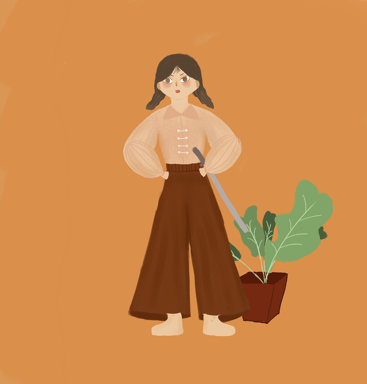 girl（图ZMTk0NTk3NjQ4） - 商业插画 - 站酷设计师张张吖ya原创素材 - 站酷ZCOOL