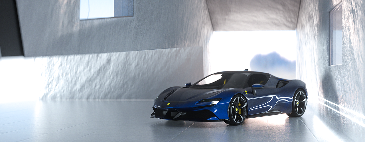 这个场景太违和了,但是做了半天,不发就白做了,就渲染了一张