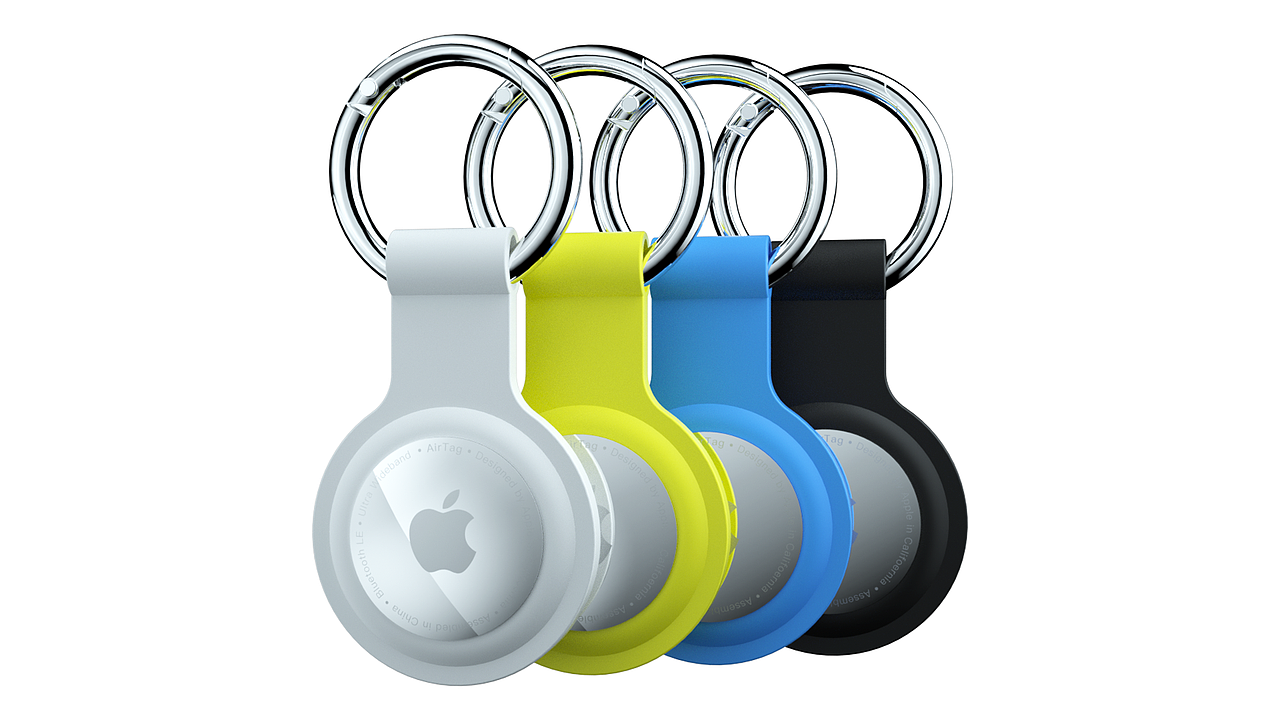 苹果防丢器airtag硅胶套宣传动画