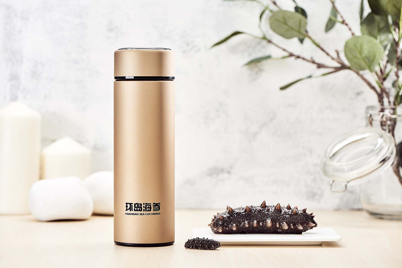 大连速发海参 即食海参 鲜蒸海参拍摄