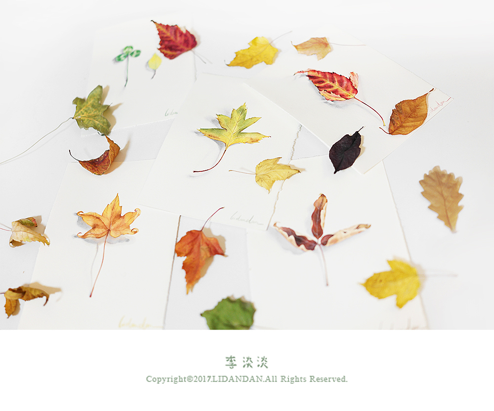 最喜欢秋天的颜色,忍不住涂了几片叶子,整理了绘画过程,放在了文章的最后,给感兴趣的朋友~