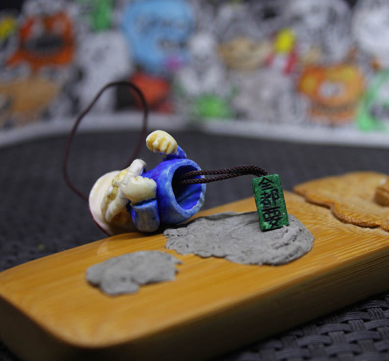 鹿角根付作品 豹子头全都要