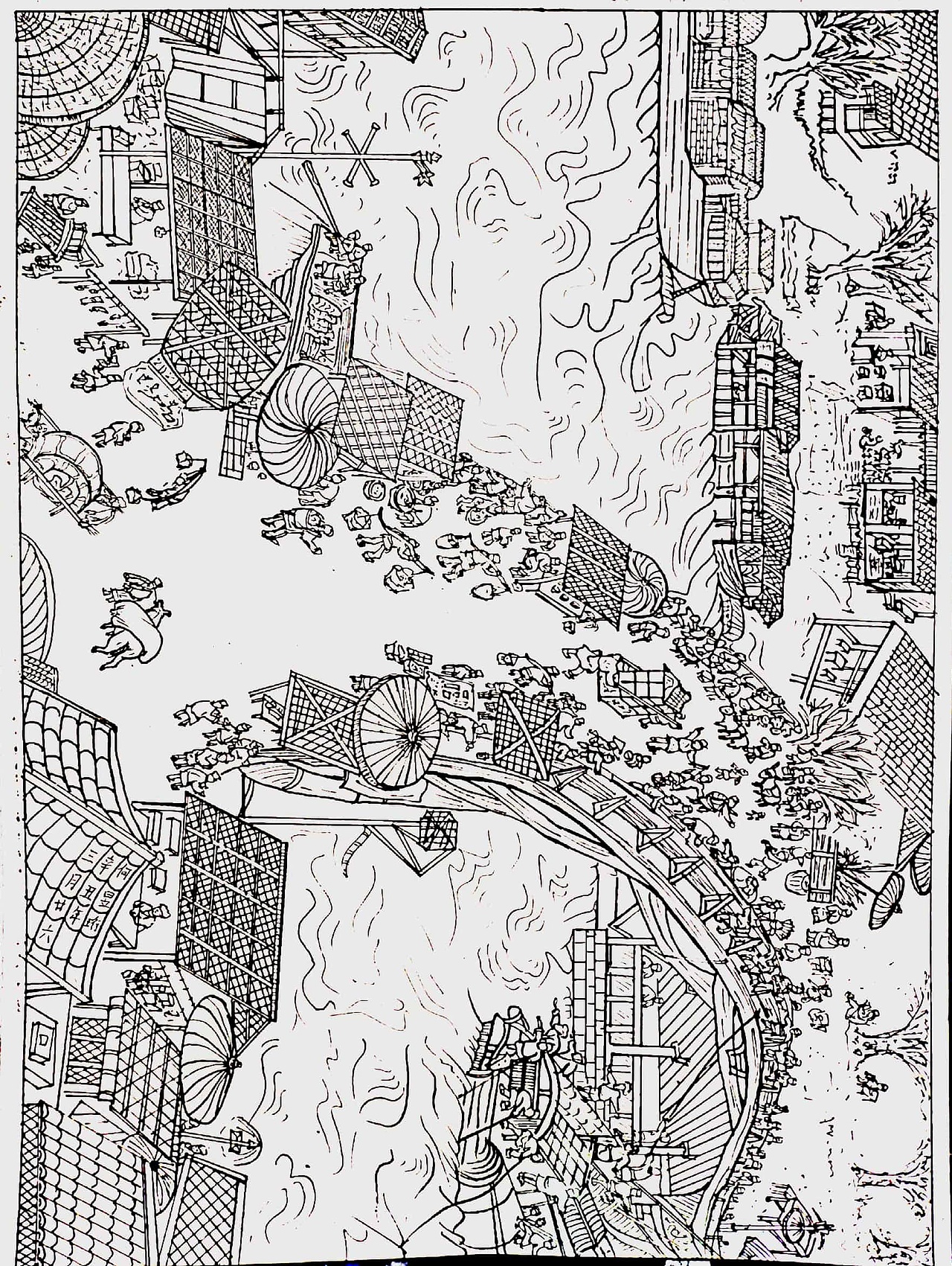 清明上河图白描