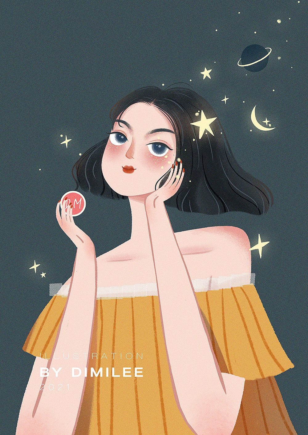 人物插画|爱美的精致女孩合集