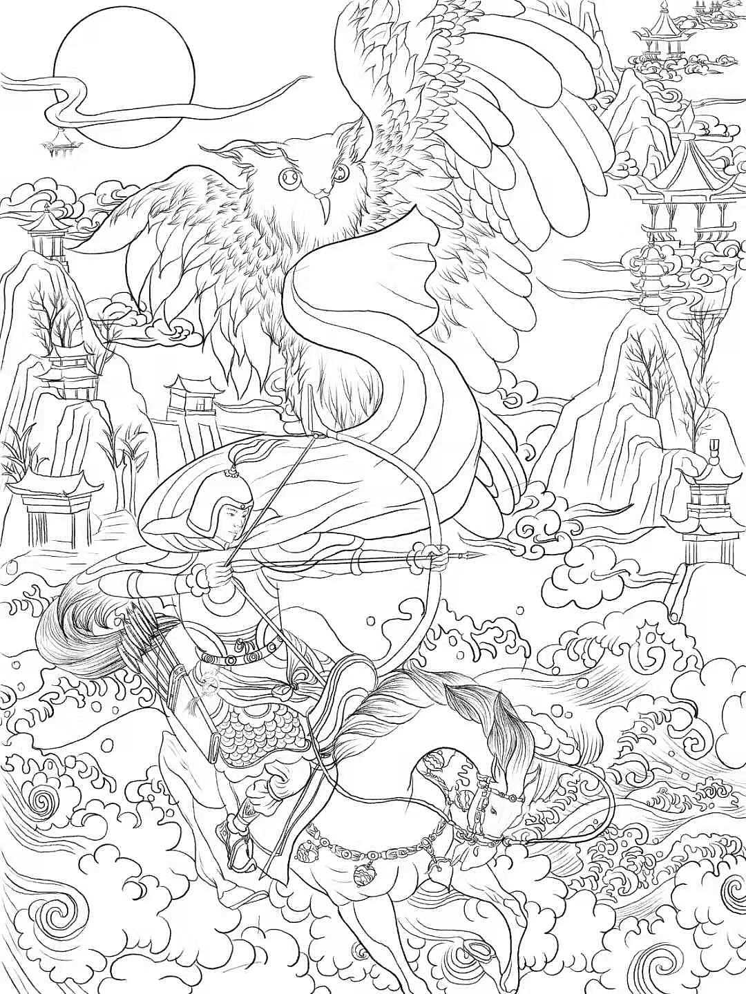 以妇好鸮尊背后的故事创作的五个画面