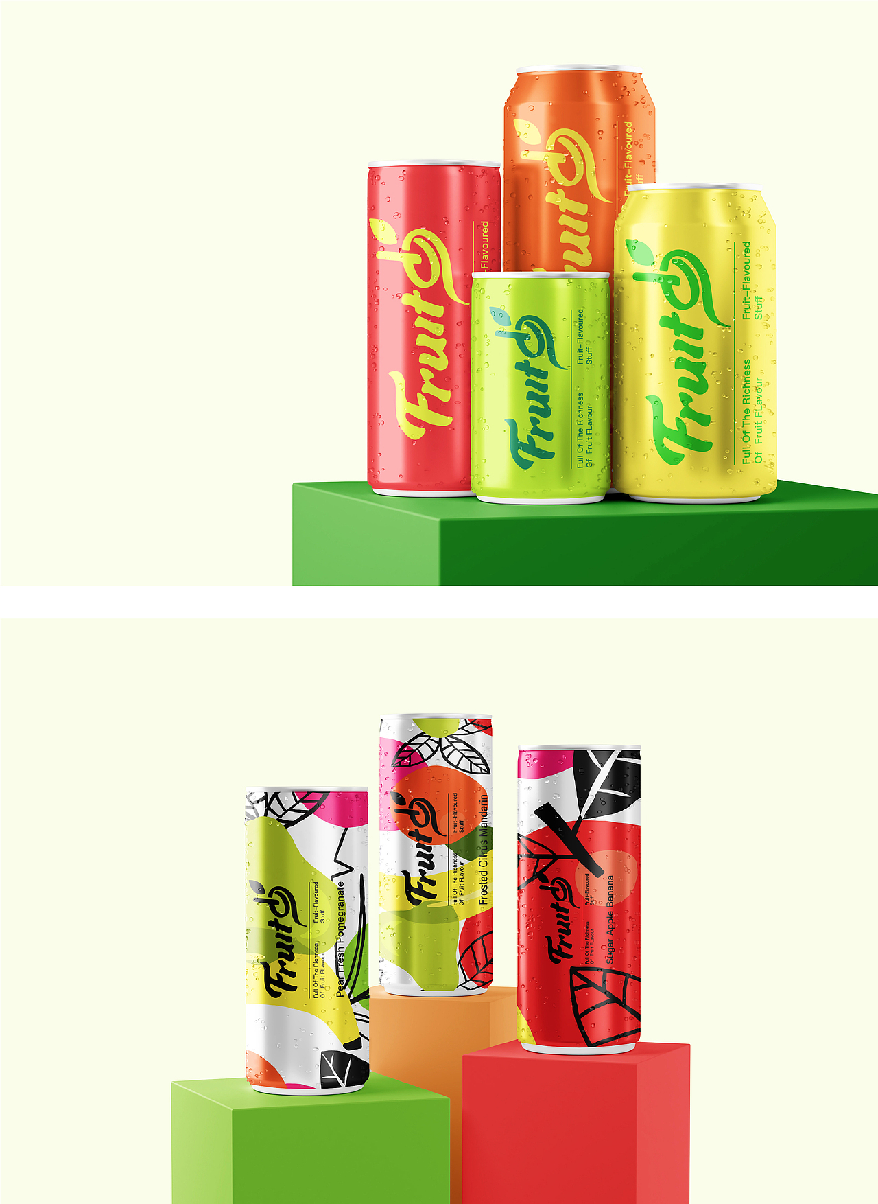 fruity i 法式混合果饮品牌包装设计