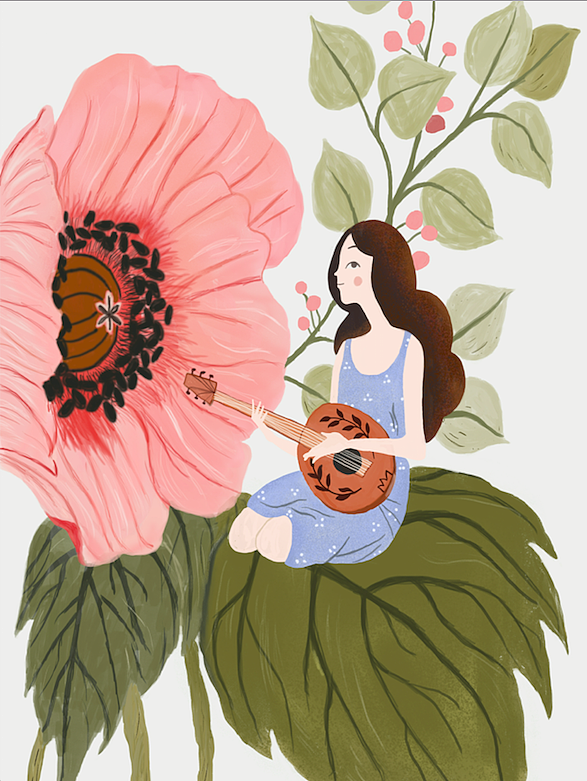 「LIKE29 插画」享受自己的旋律🎶（图ZMTQzODU3NjMy） - 创作习作 - 站酷设计师月牙儿_CC原创素材 - 站酷ZCOOL