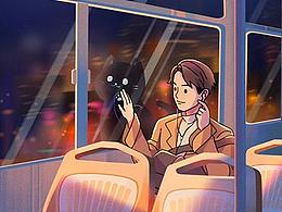 喜馬拉雅“夜貓不emo”預(yù)熱海報