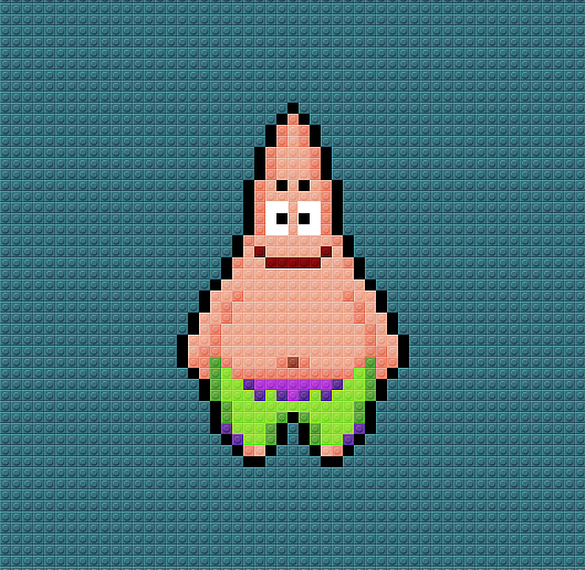 乐高风格像素点画|平面|图案|左奇zuoqiy_原创作品-站酷zcool