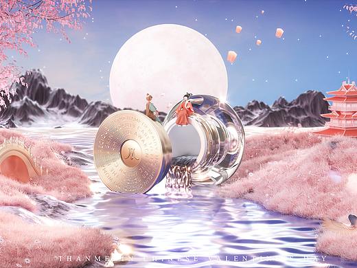 C4D丨七夕KV视觉分享