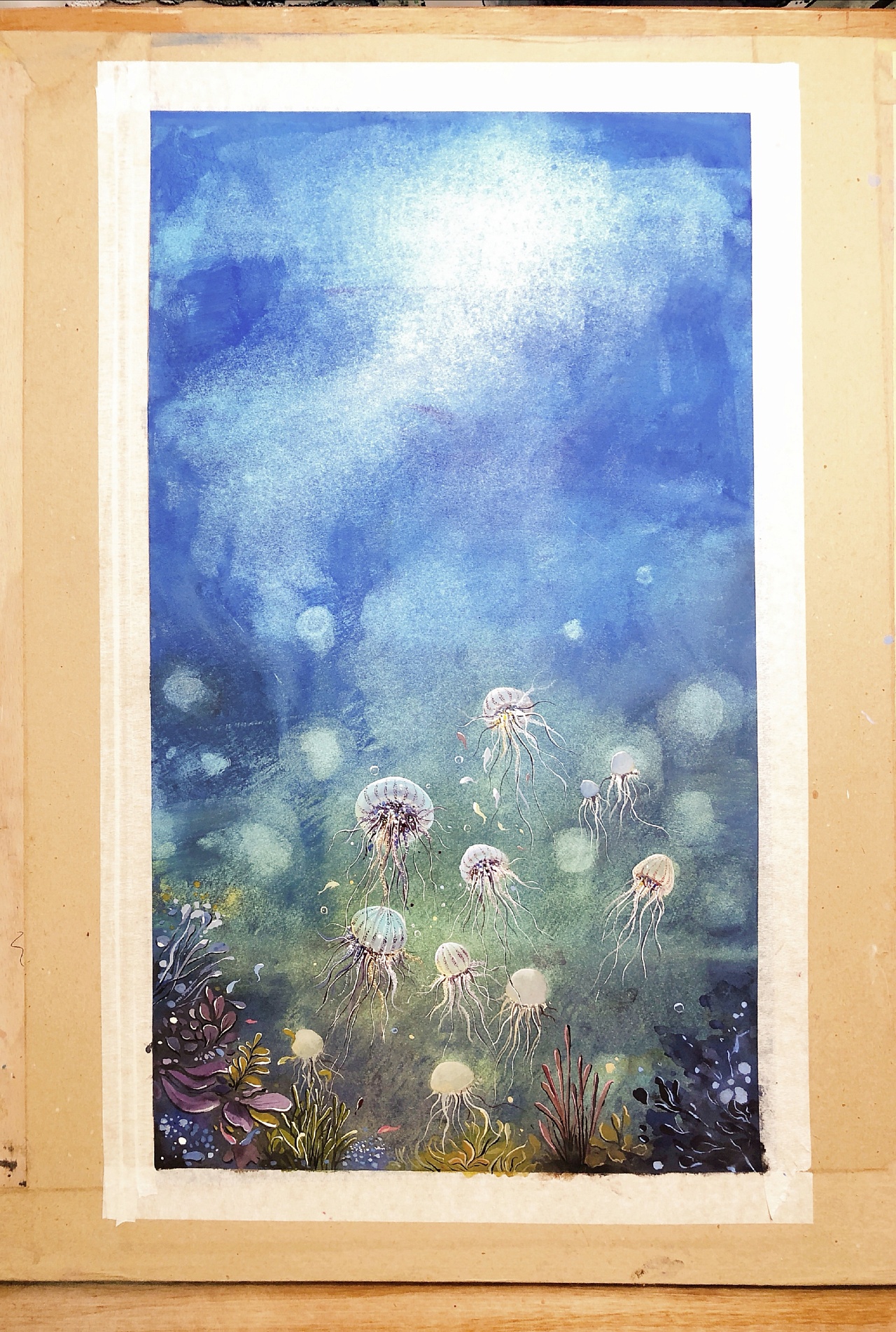 水彩插画—《海》