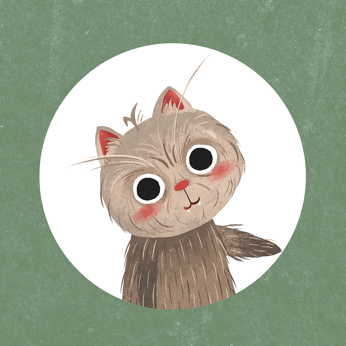 吸猫头像（图ZOTk0NDkzNjA=） - 儿童插画 - 站酷设计师只Si个画画的原创素材 - 站酷ZCOOL