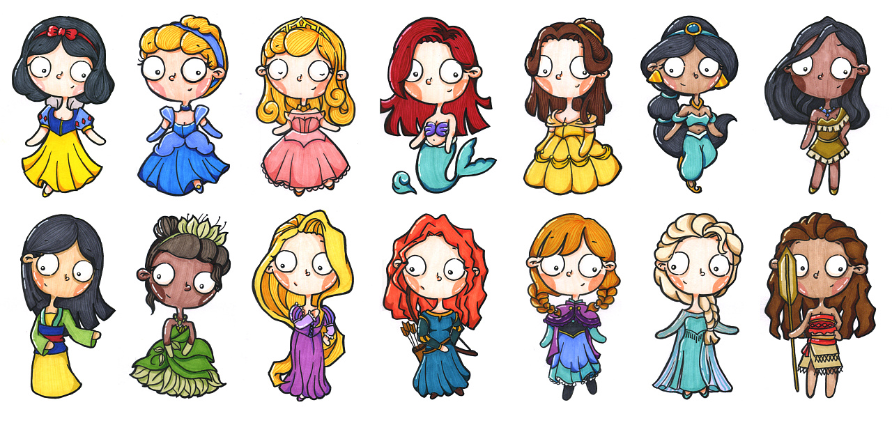 迪士尼公主大眼妹