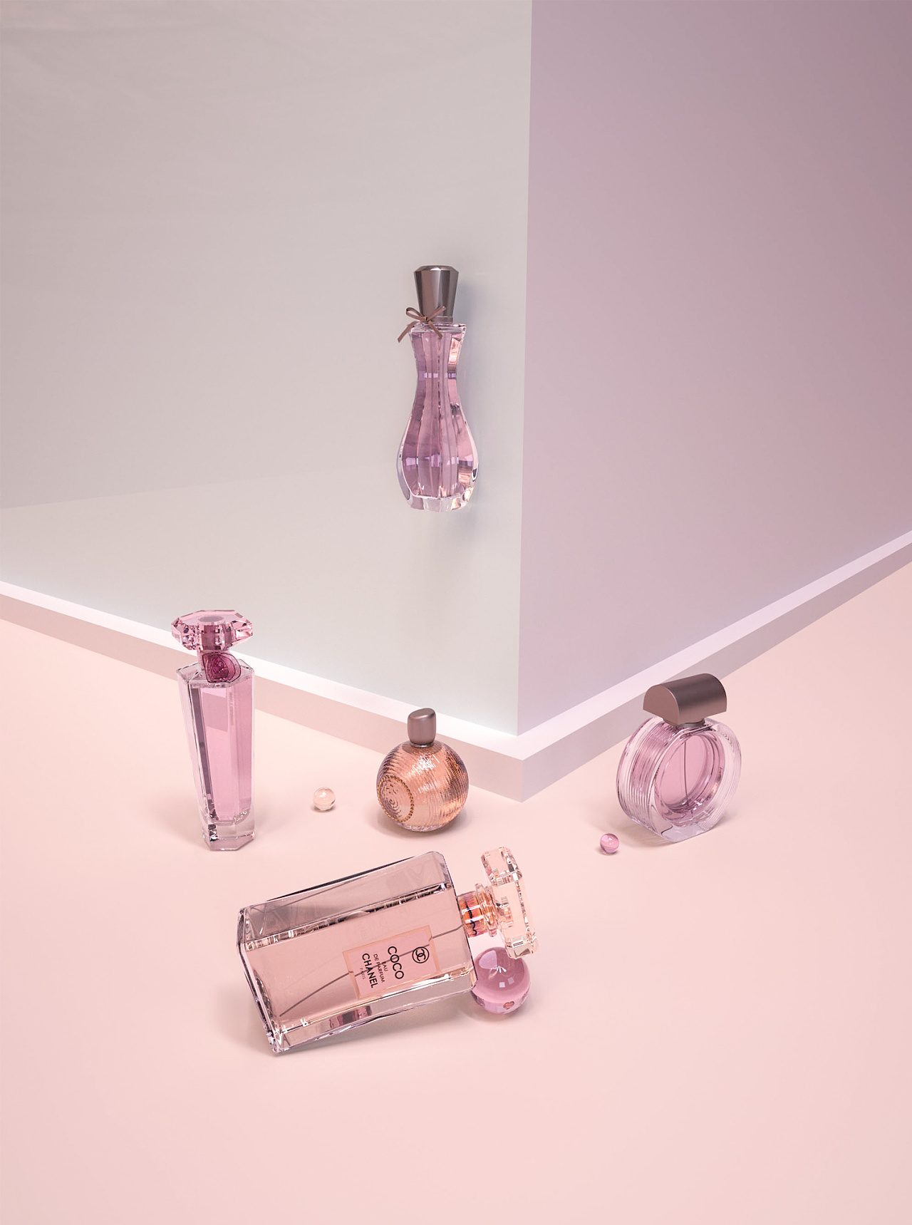 香水 化妆品 建模 渲染 c4d