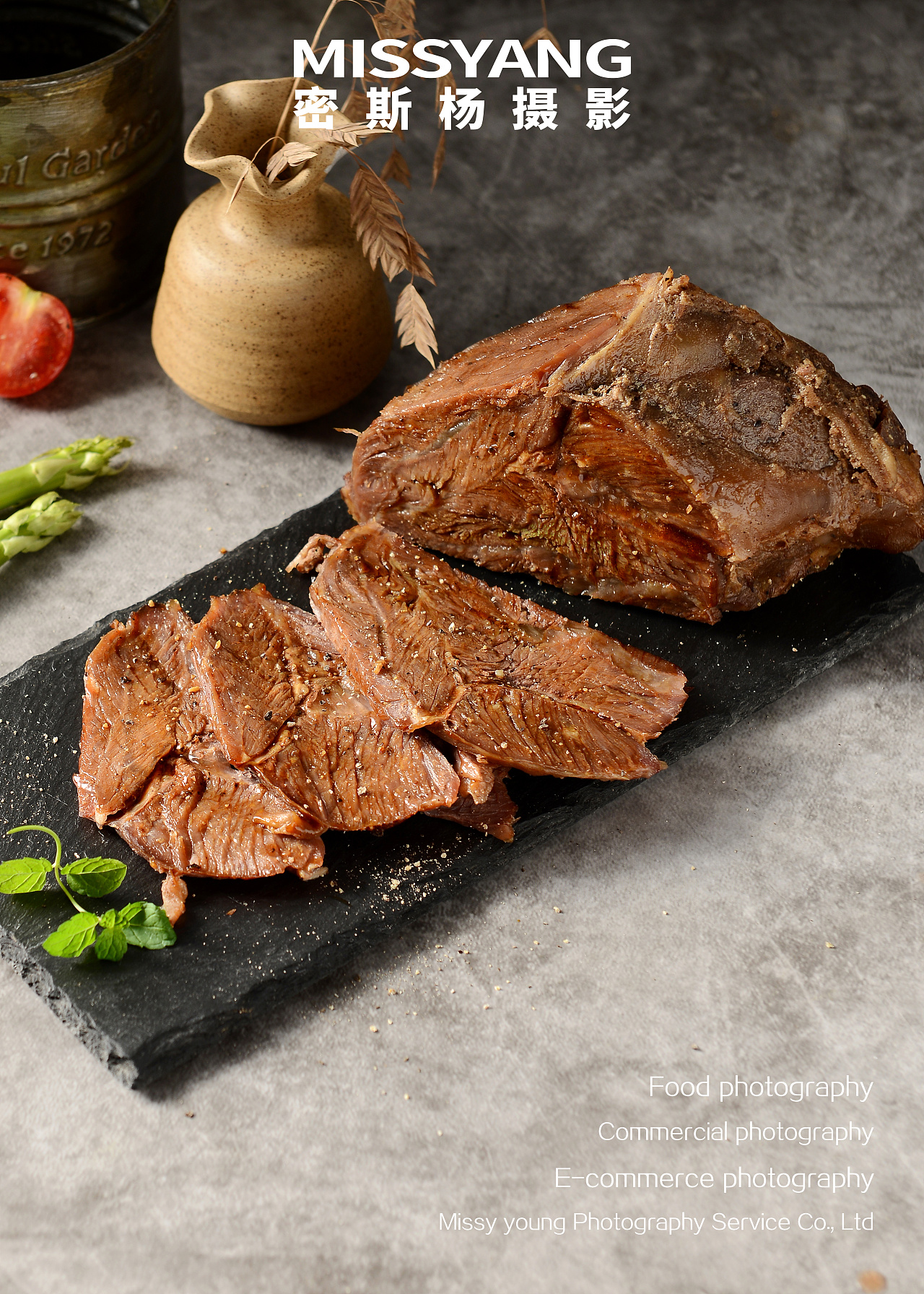 卤牛肉熟食摄影美食摄影电商拍摄郑州密斯杨