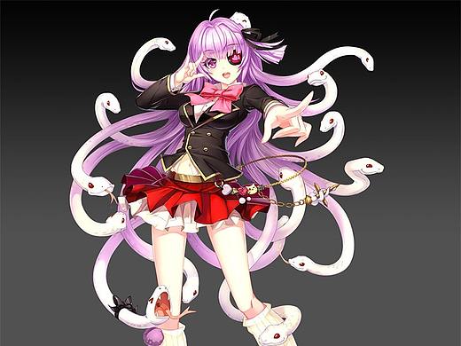 动漫漫画，二次元暗黑系美少女